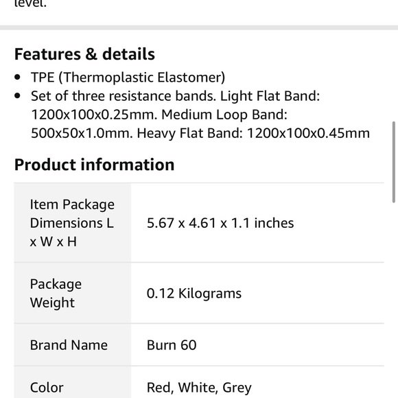 New in box BURN resistance band - Picture 3 of 3